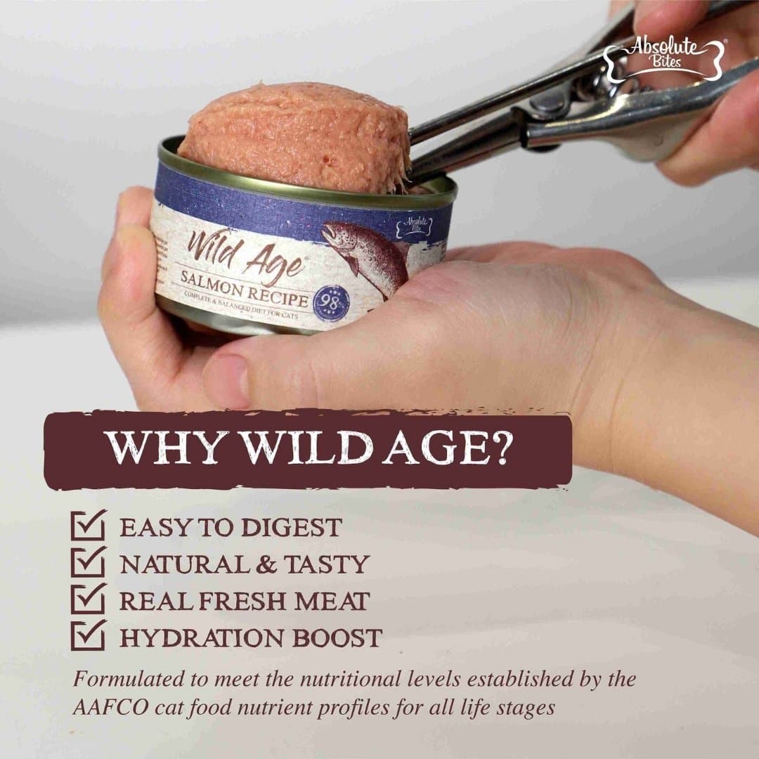 Absolute Bites Wild Age Cat 80g Complete & Balanced Diet Duck Canned Wet Cat Food image 5