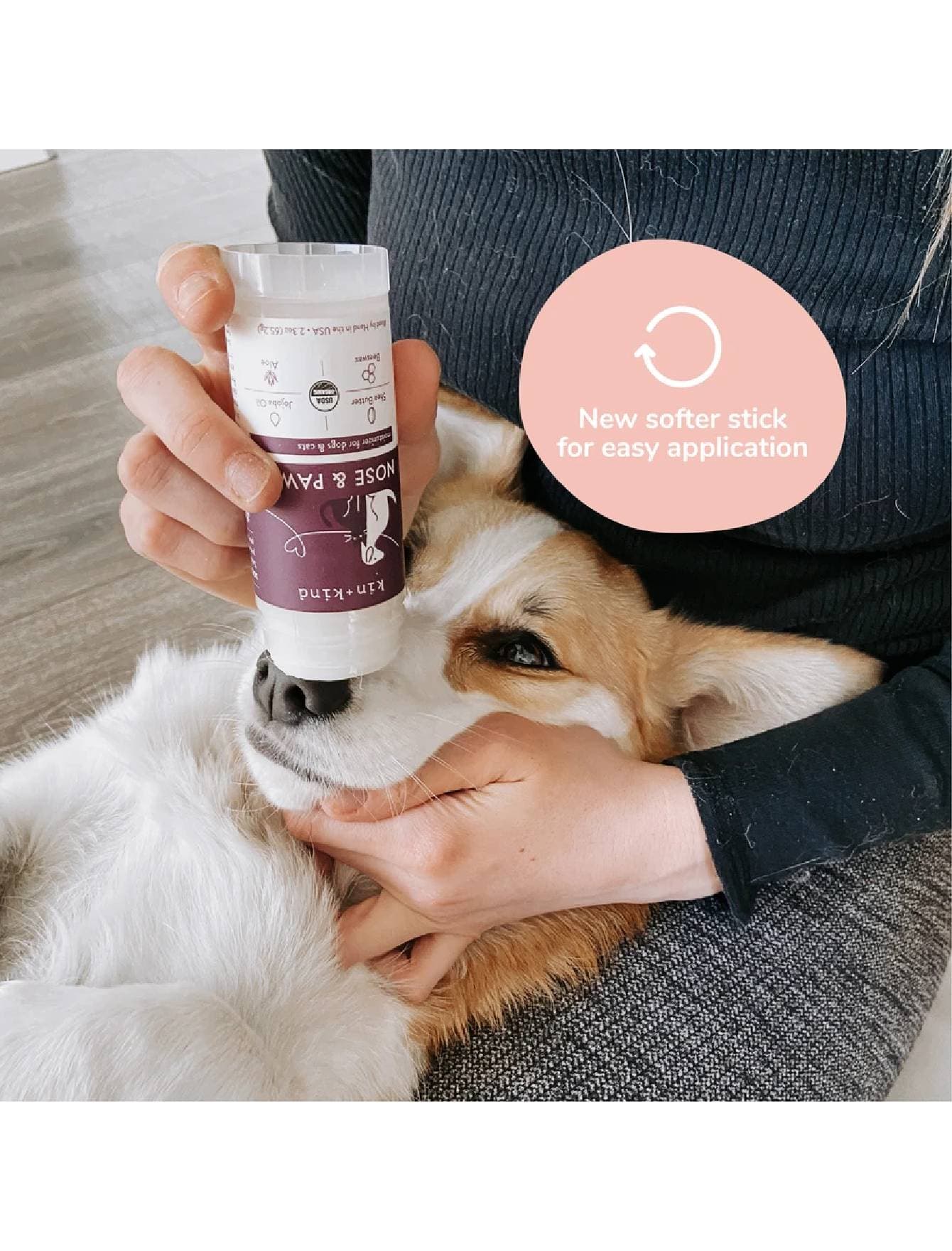 Kin+Kind 65ml Nose & Paw Natural Moisturizer for Dogs & Cats image 3