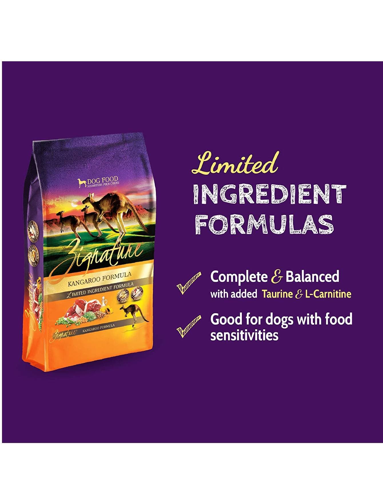 Zignature 1.8kg Kangaroo Formula Dry Dog Food image 3