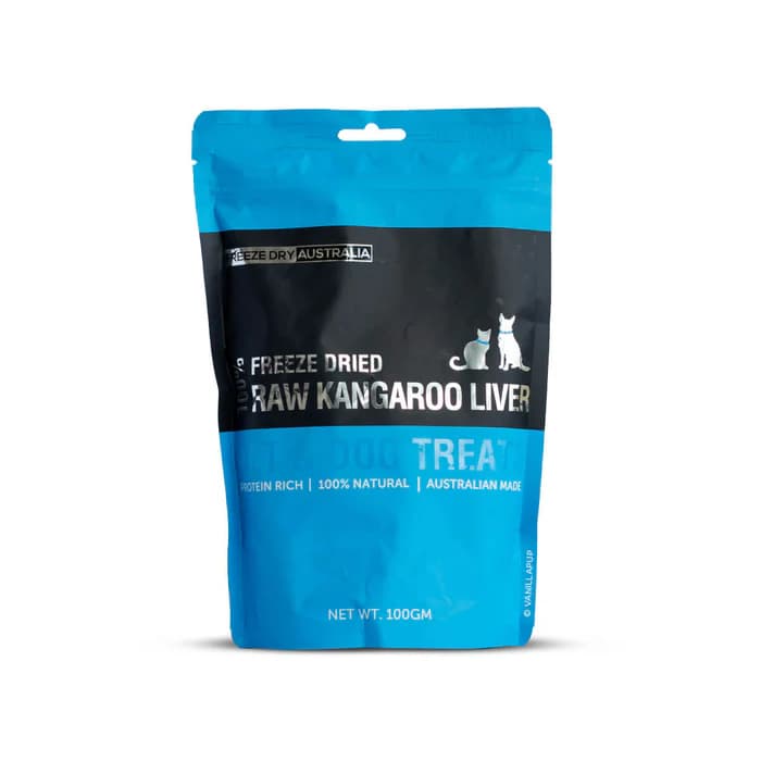 Freeze Dry Australia 100g Kangaroo Liver Freeze Dried Dog & Cat Treats image 1