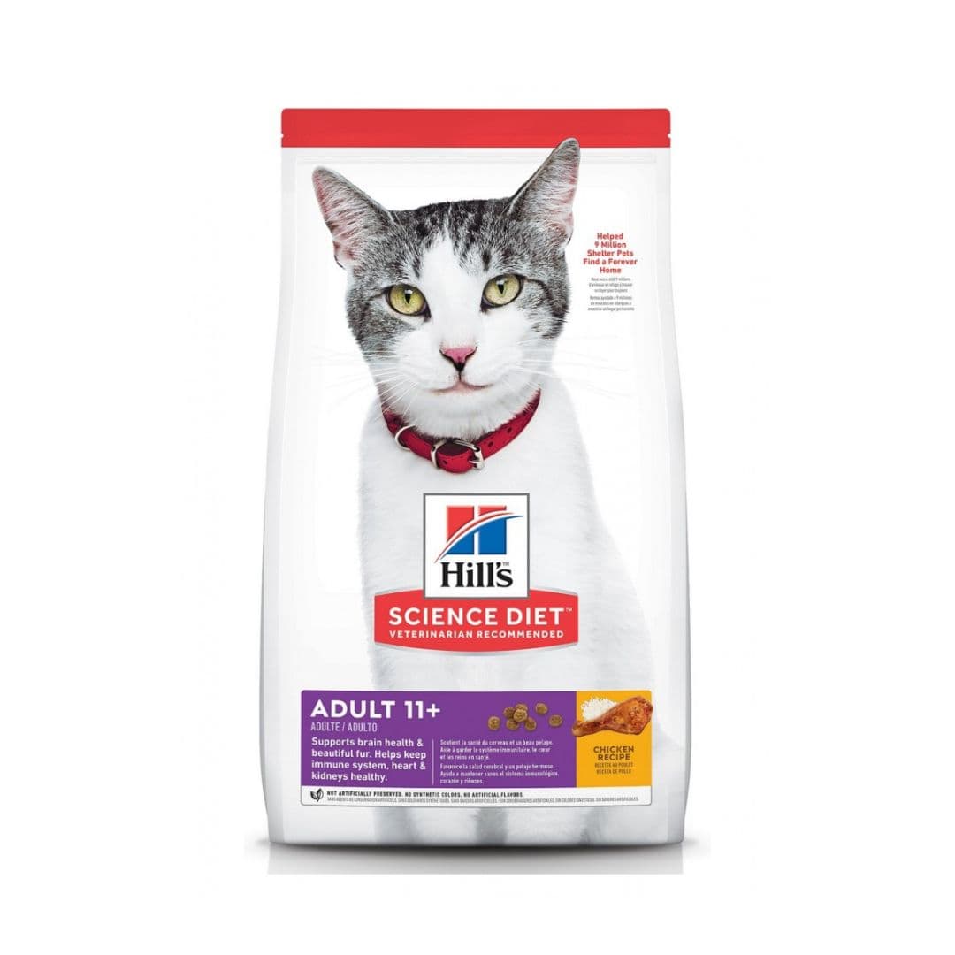 Hill's Science Diet Feline Adult 11+ 1.58kg Dry Cat Food image 1