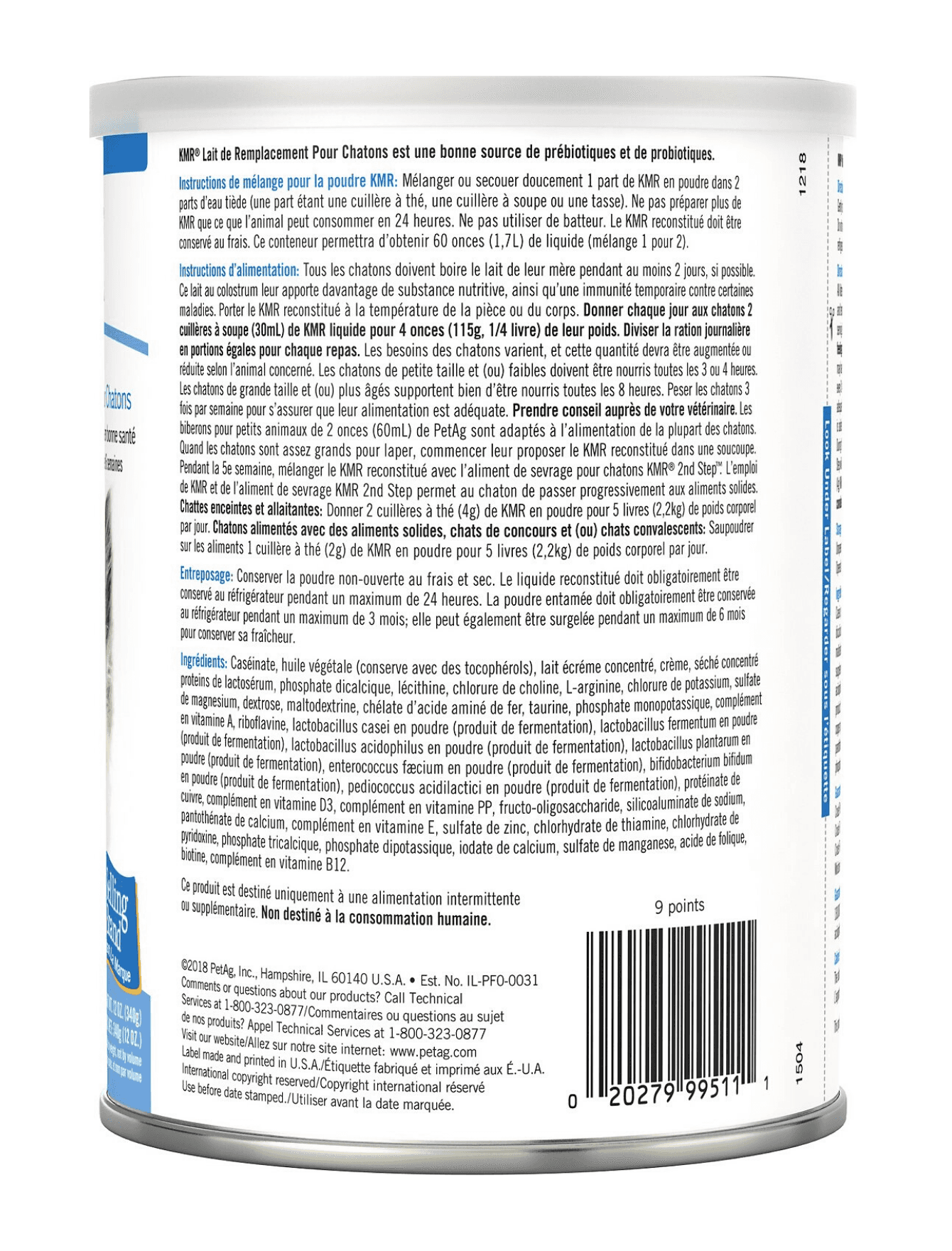 PetAg KMR Milk Replacer Liquid For Kittens 11oz image 2