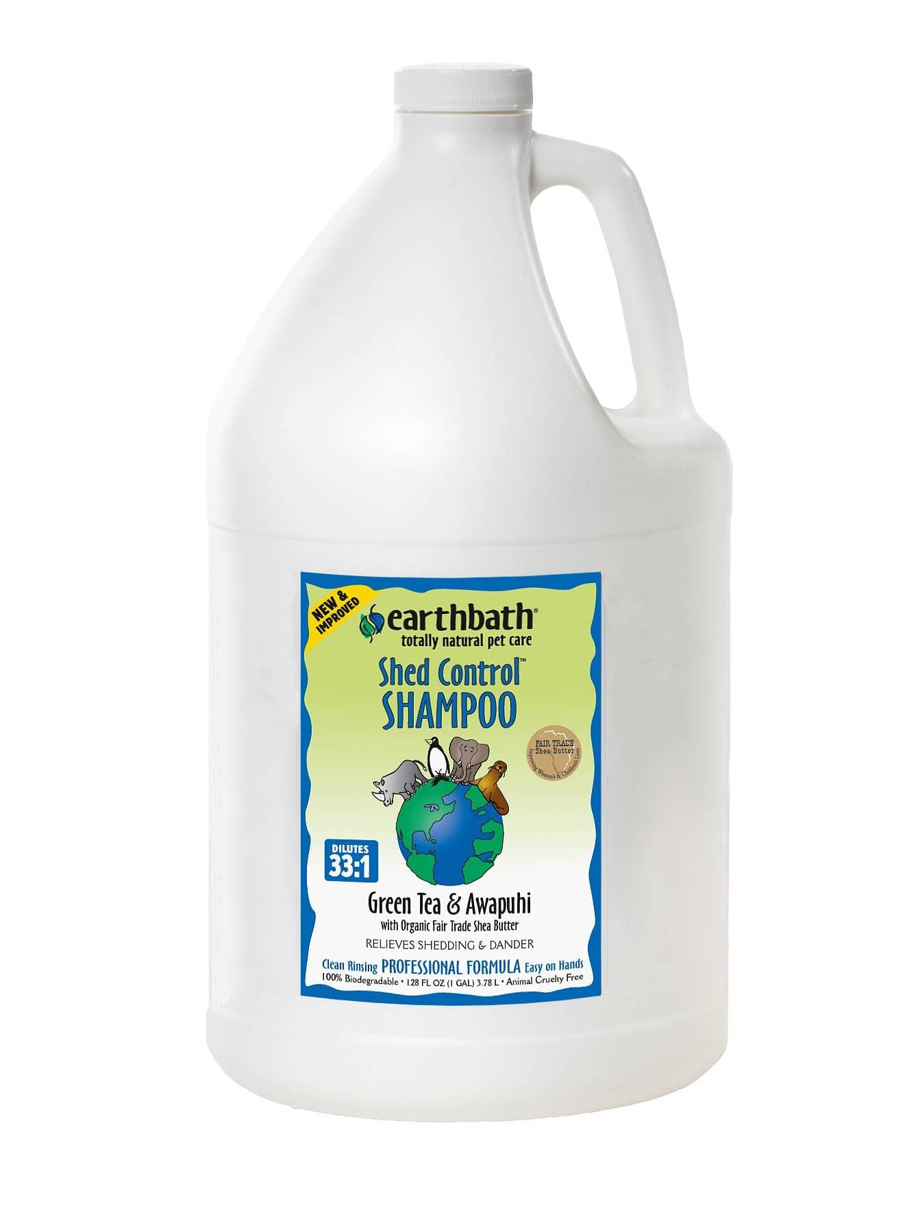 Earthbath 1 gallon Shed Control Green Tea & Awapuhi Pet Shampoo (3.8ltr) image 2