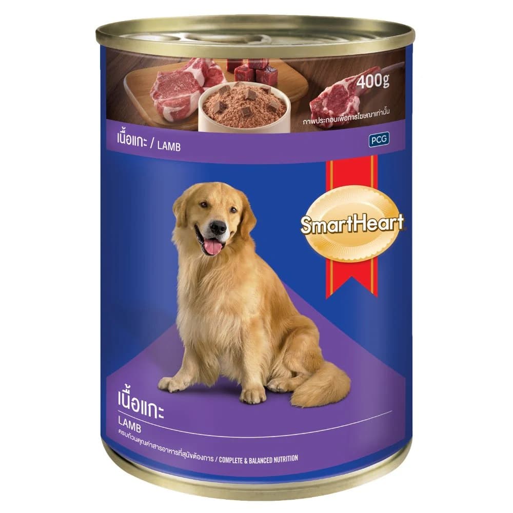 Smartheart Dog 400g Adult Lamb Canned Wet Dog Food image 1