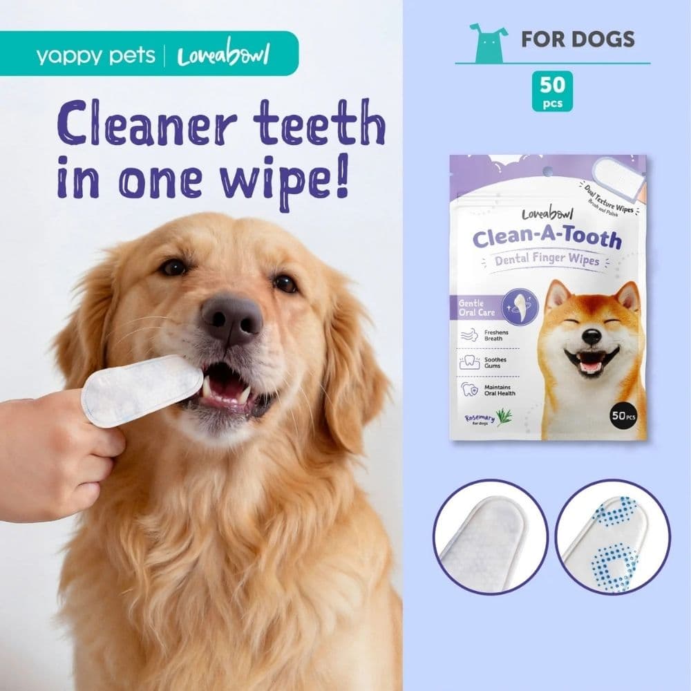 Loveabowl Dog Clean-A-Tooth 50pcs Dental Cleaning Wipes image 8