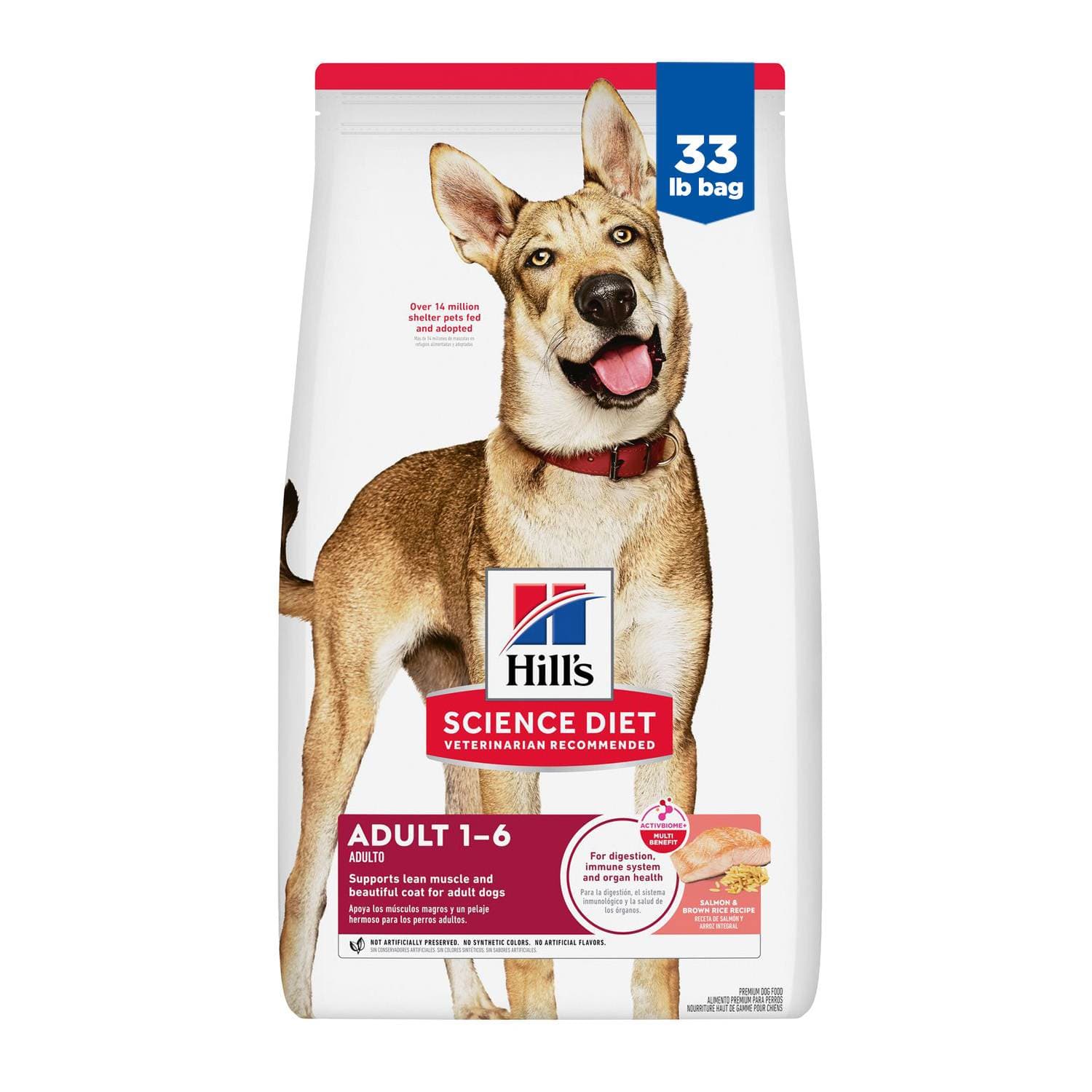 Hill's Science Diet Canine Adult Salmon & Brown Rice Recipe 14.9kg Dry Dog Food image 1