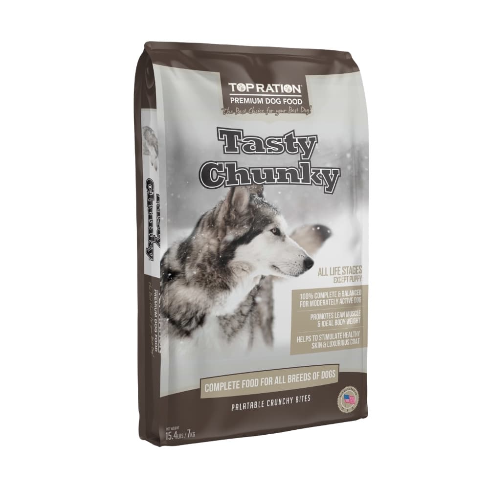 Top Ration Dog Tasty Chunky Premium Dry Dog Food image 3