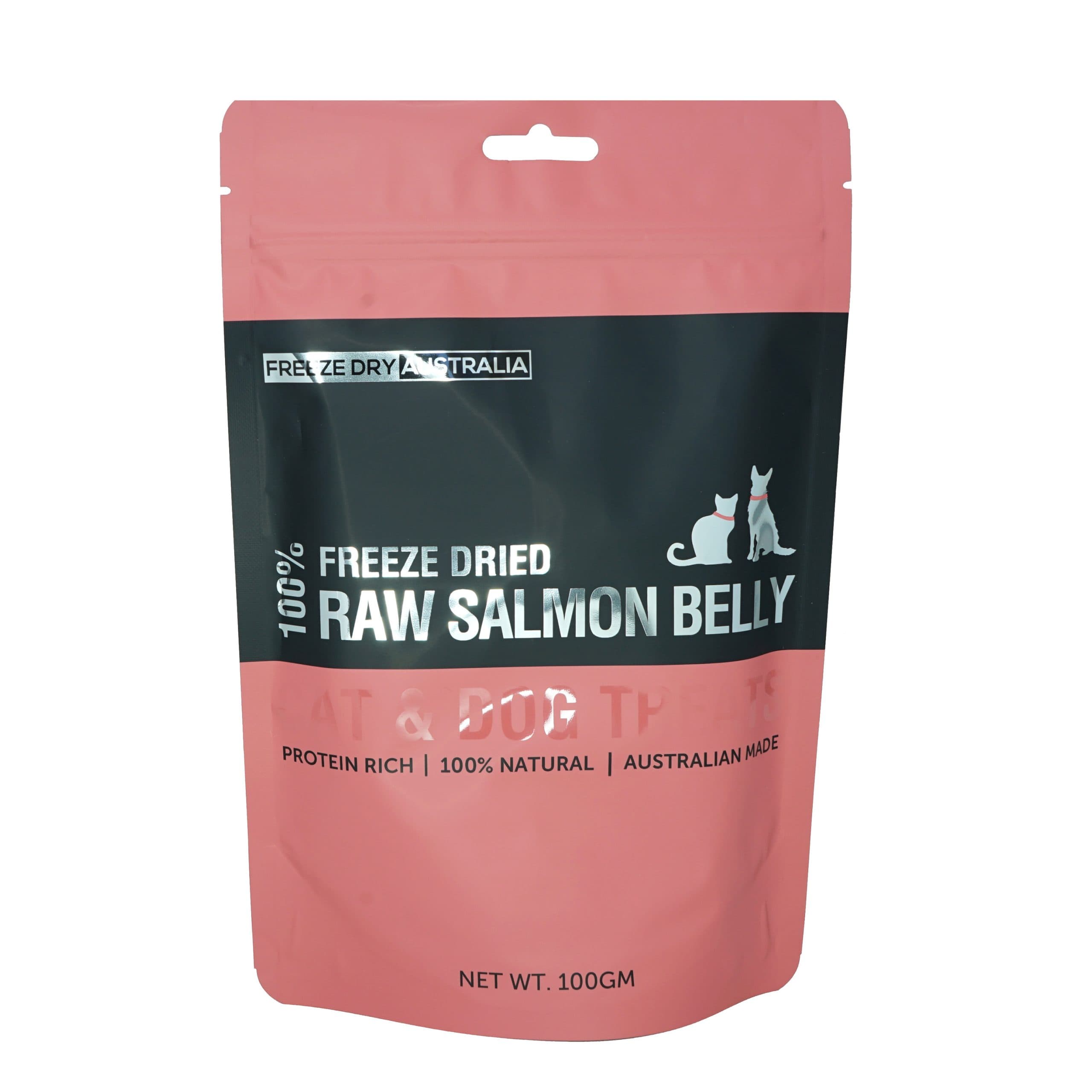 Freeze Dry Australia 100g Salmon Bellies Freeze Dried Dog & Cat Treats image 1