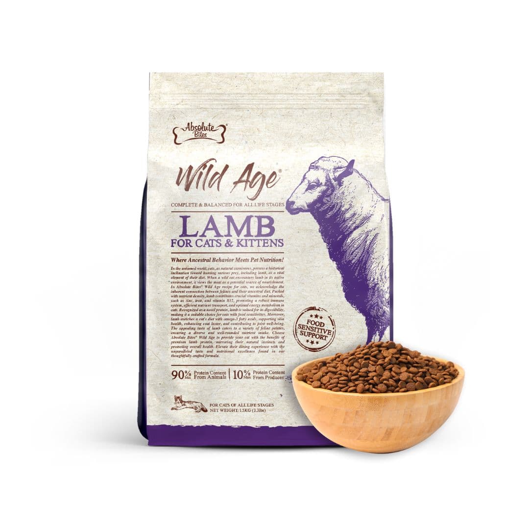 Absolute Bites Cat Wild Age 5.44kg Lamb Dry Cat Food image 4