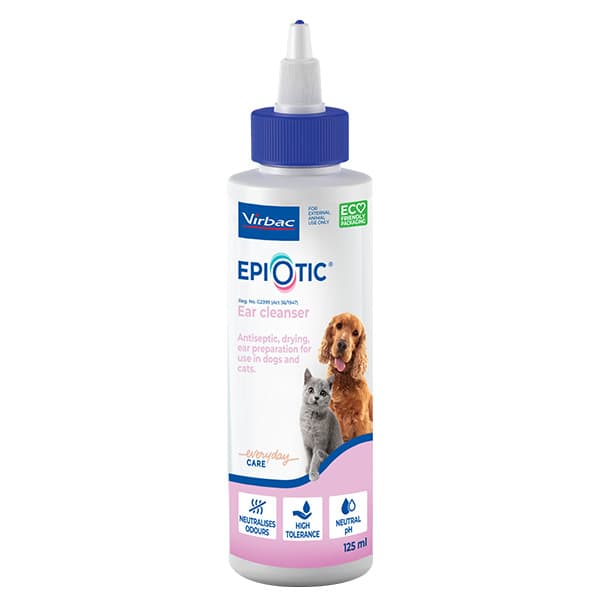 Virbac Epiotic Ear Cleanser 125ml for Dogs & Cats image 1