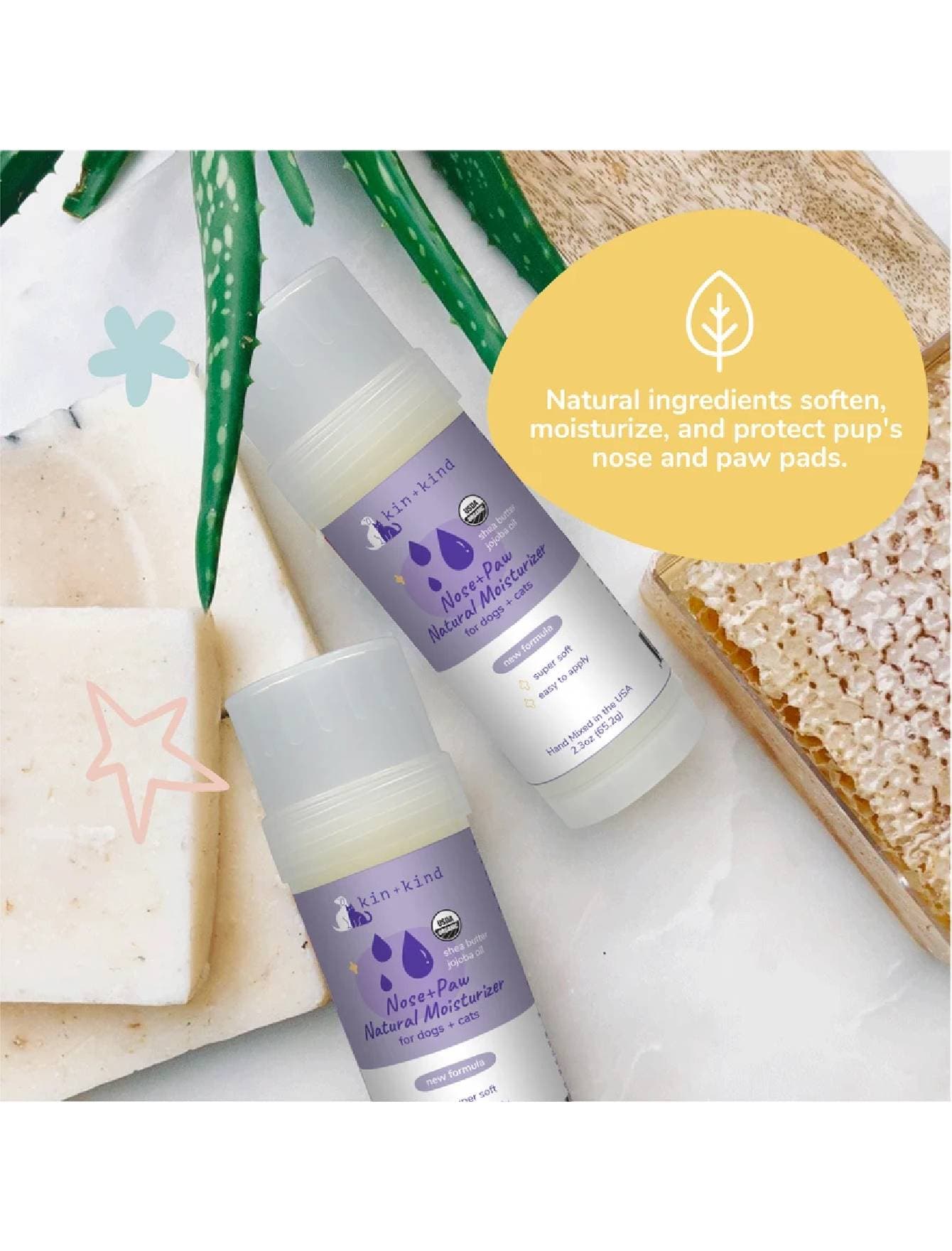 Kin+Kind 65ml Nose & Paw Natural Moisturizer for Dogs & Cats image 4