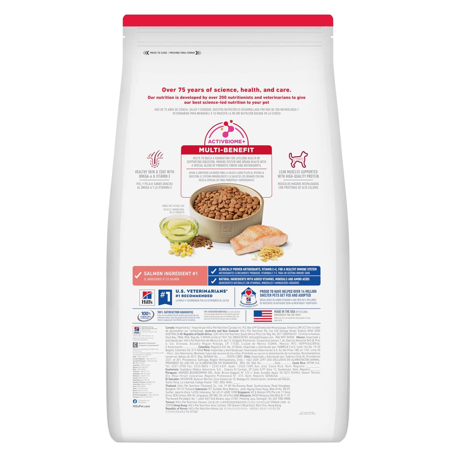 Hill's Science Diet Canine Adult Salmon & Brown Rice Recipe 14.9kg Dry Dog Food image 7