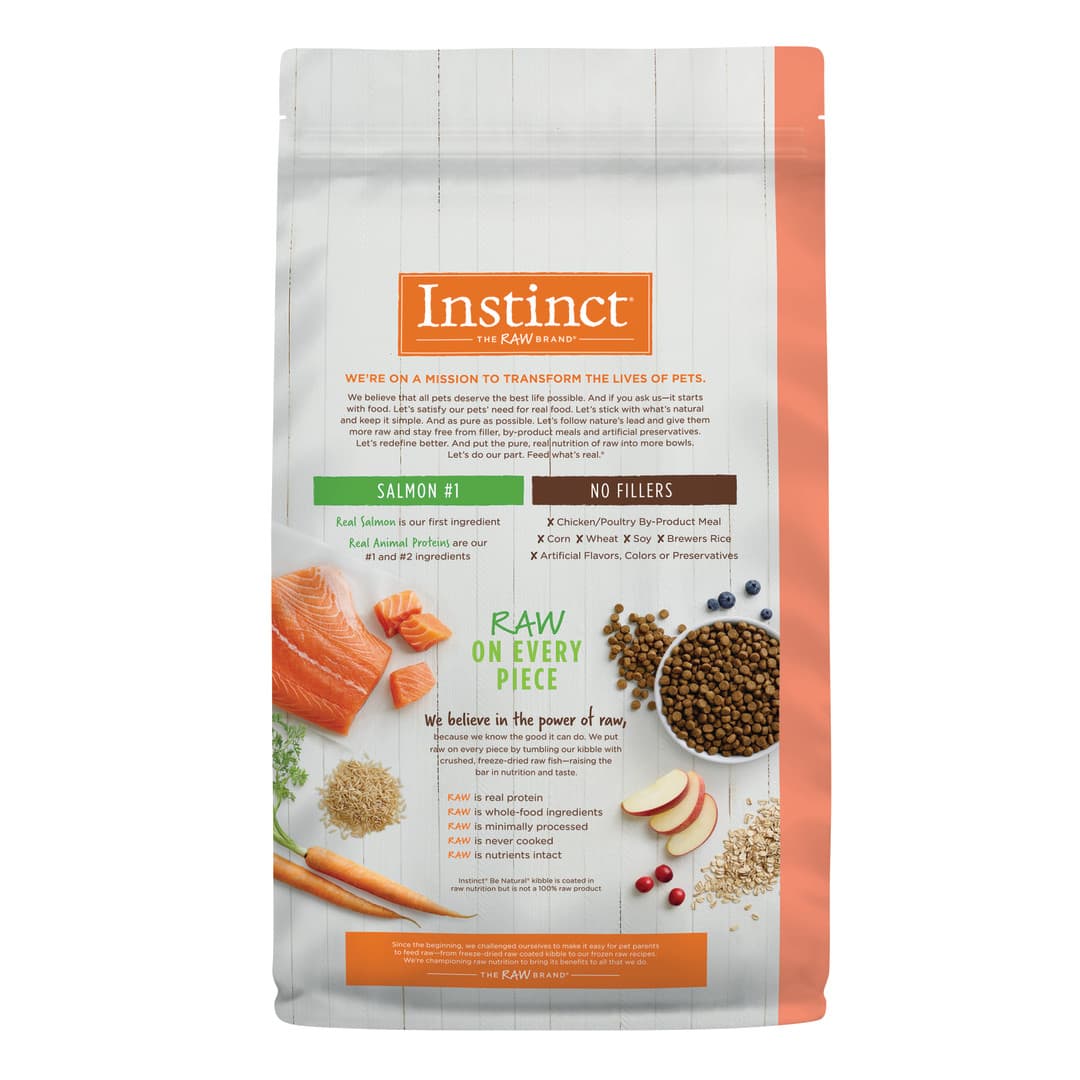 Instinct Be Natural Dog 4.5lb Real Salmon & Brown Rice Recipe Dry Dog Food image 2