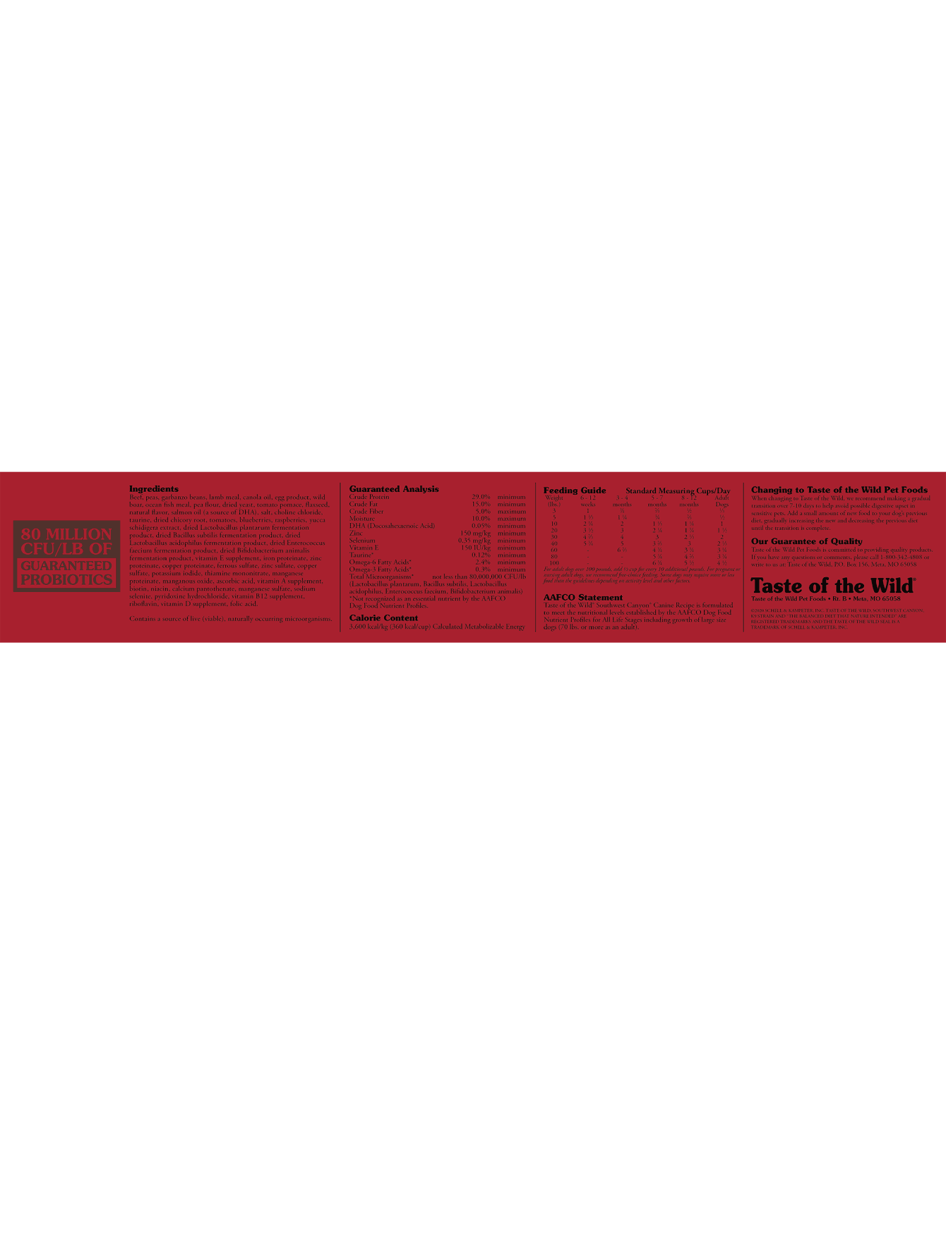 Taste of the Wild Dog 12.2kg South Canyon Recipe With Wild Boar Canine Dry Dog Food image 4