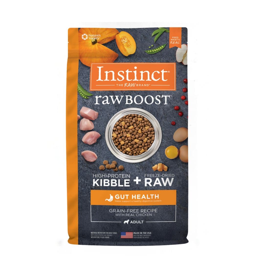 Instinct Raw Boost Dog 18lb Grain Free Kibble Gut Health Recipe Dry Dog Food image 1