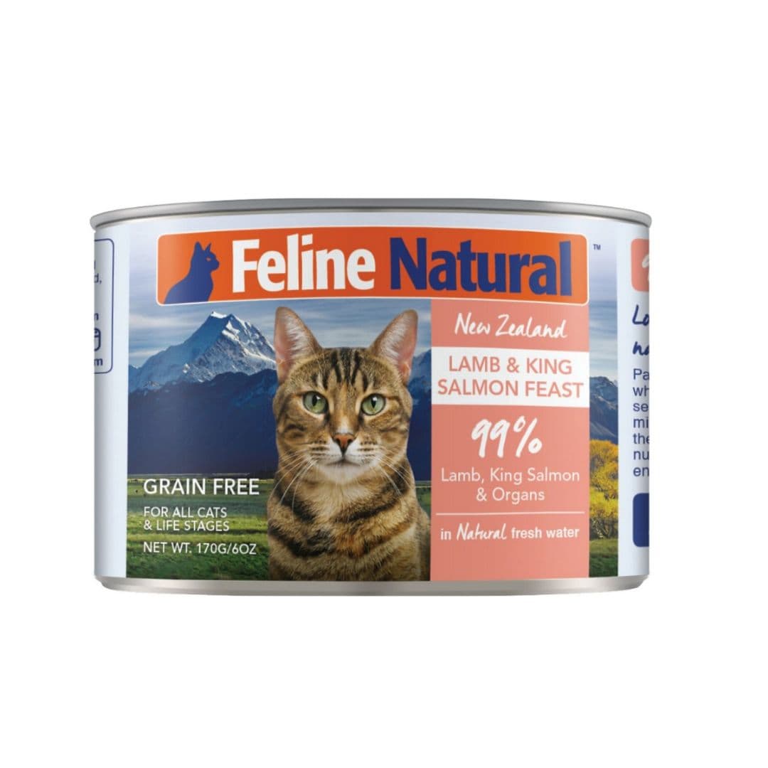 Feline Natural 170g Lamb & King Salmon Feast Wet Cat Food image 1
