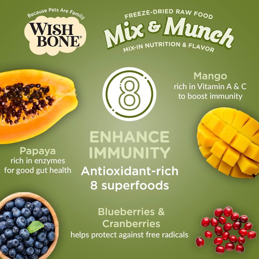 Wishbone Cat 350g Mix & Munch Lamb Goat and Chicken Freeze Dried Raw Cat Food image 4