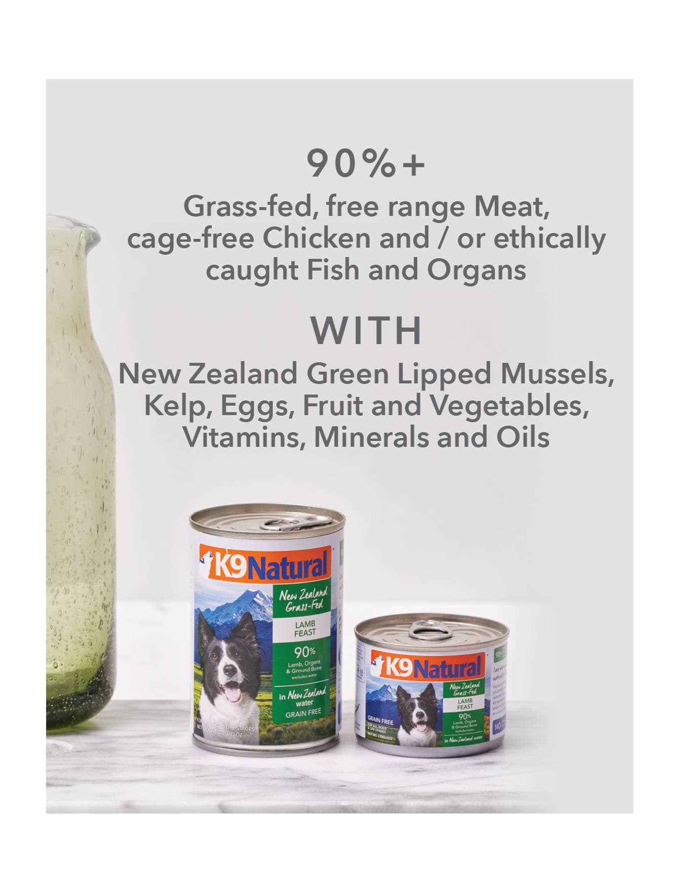 K9 Natural Dog 170g Lamb Feast Canned Wet Dog Food image 3