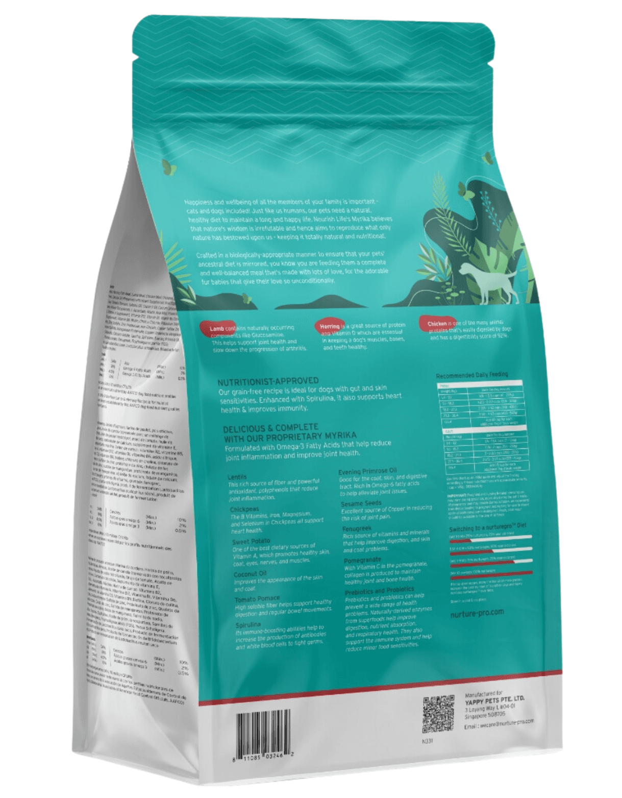 Nurture Pro Dog Nourish Life Grain Free 1.36kg Lamb & Herring for All Life Stages Dry Dog Food image 2