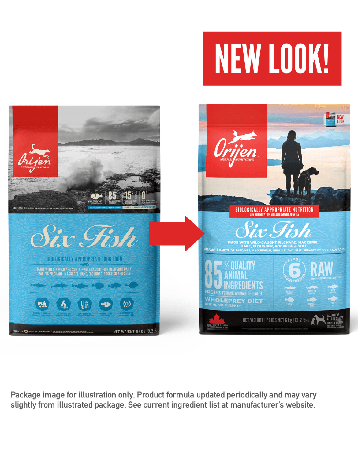 Orijen Dog 6kg Six Fish Dry Dog Food image 6