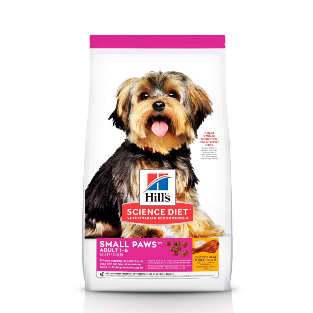 Hill's Science Diet Canine Adult Small Paws Chicken Meal & Rice Recipe 1.5kg Dry Dog Food image 1