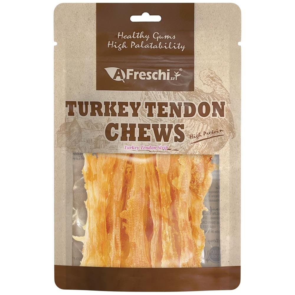 AFreschi Dog 100g Turkey Tendon Strip Dog Treats image 1