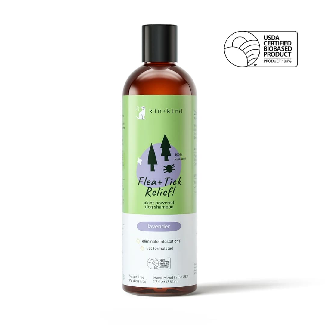 Kin+Kind 354ml Flea & Tick Lavender Pet Shampoo for Dogs image 1