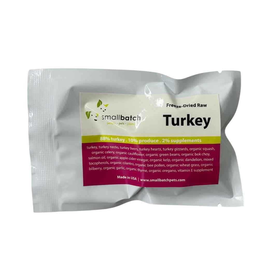 SmallBatch Dog Freeze Dried Raw Slider Turkey (1 Slider Sample) image 1