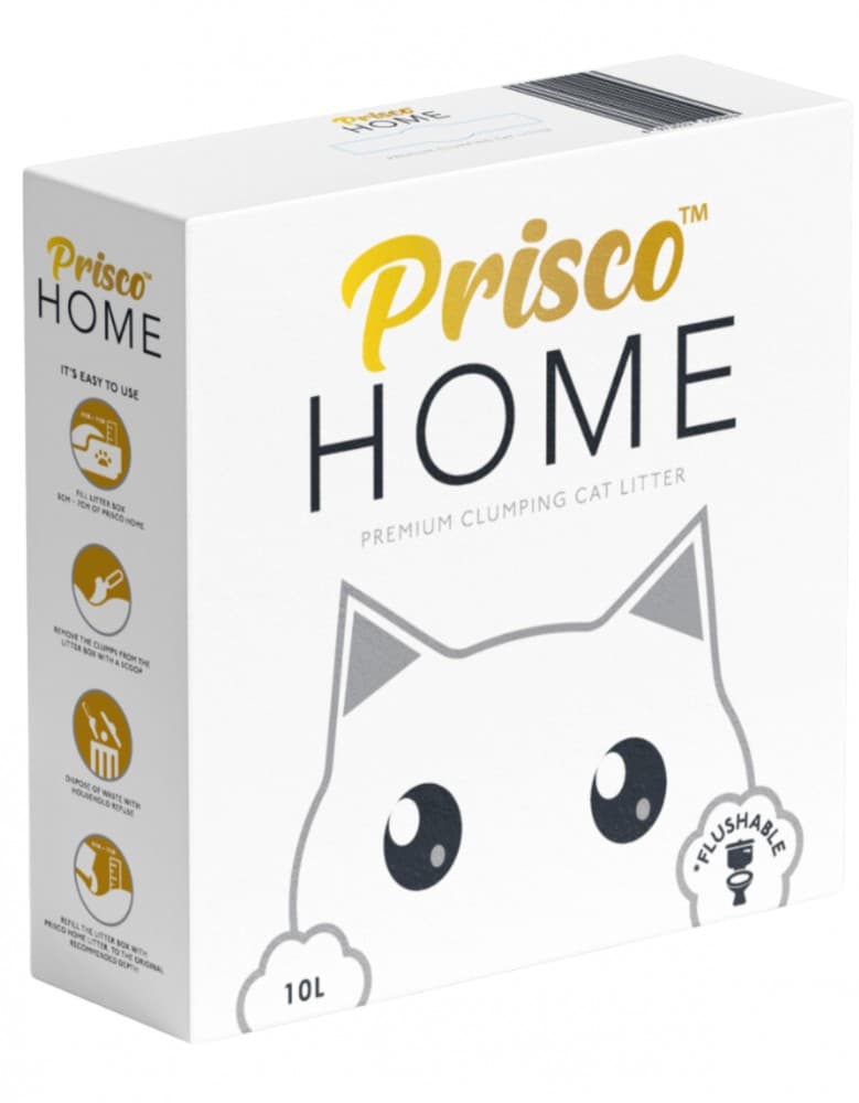 Prisco Home Premium Flushable White Cat Litter 10L image 1
