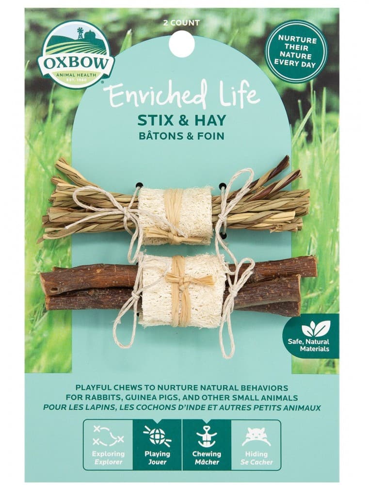 Oxbow Enriched Life Stix and Hay For Small Pets image 1