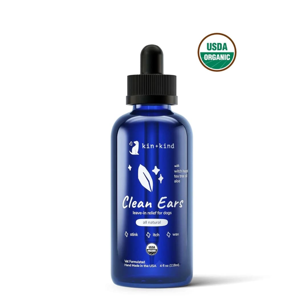 Kin+Kind 4oz (118ml) Clean Ears Dog Ear Cleanser image 1