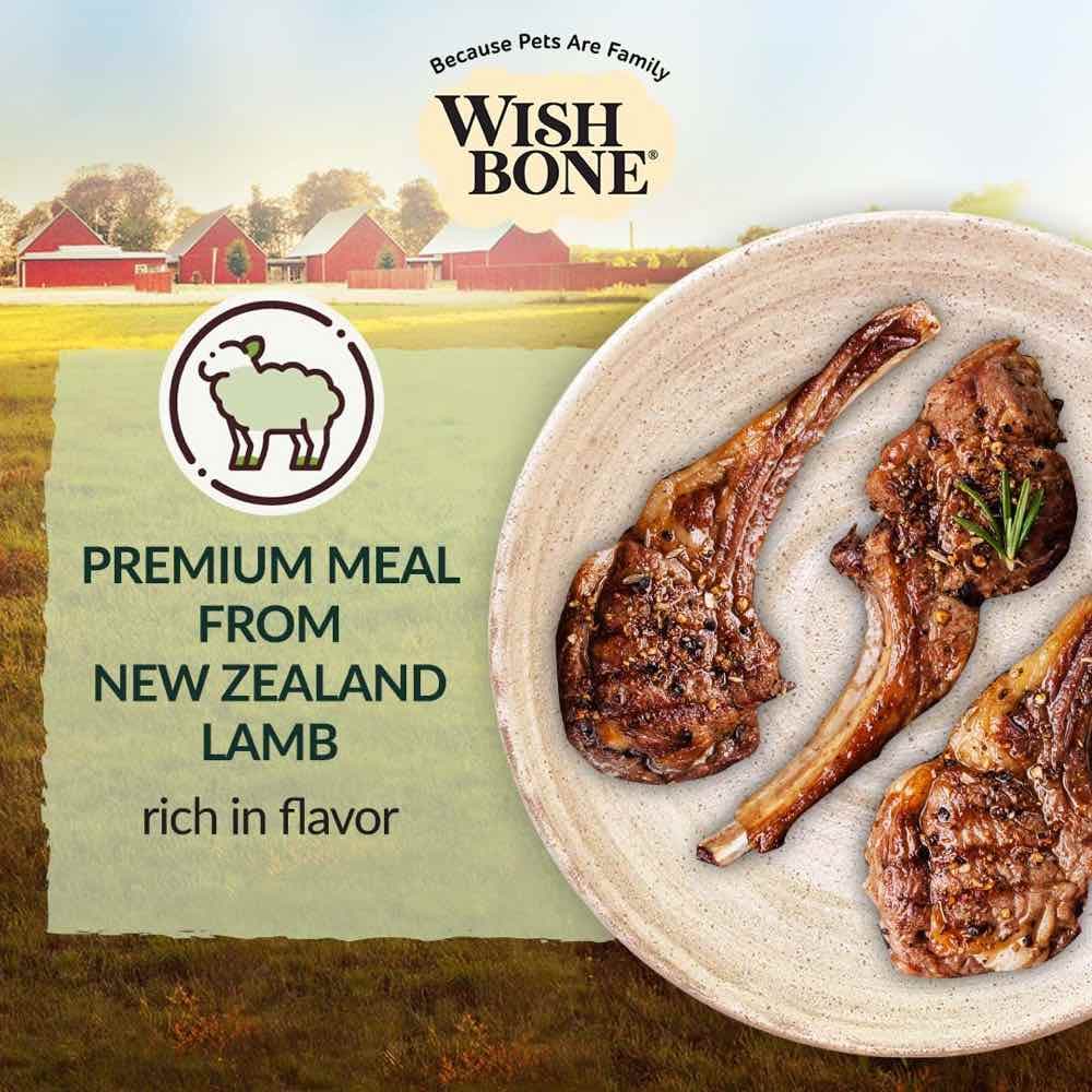 Wishbone Cat 4lb Pasture Lamb Whole Pet Health w/8 Superfoods Dry Cat Food image 5