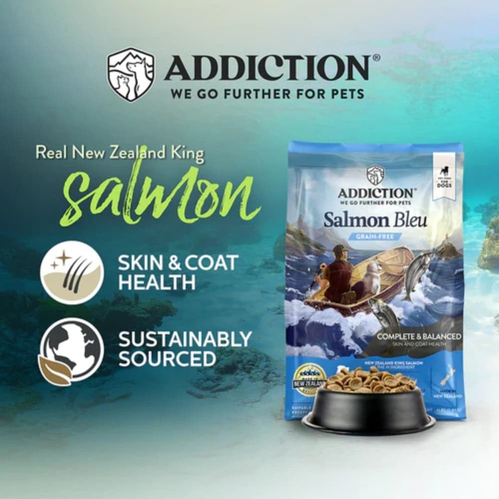 Addiction Dog 60g Grain Free Salmon Bleu Dry Dog Food (Sample) image 2