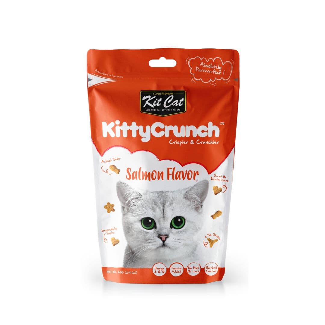 Kit Cat 60g Kitty Crunch Salmon Flavour Cat Treat image 1
