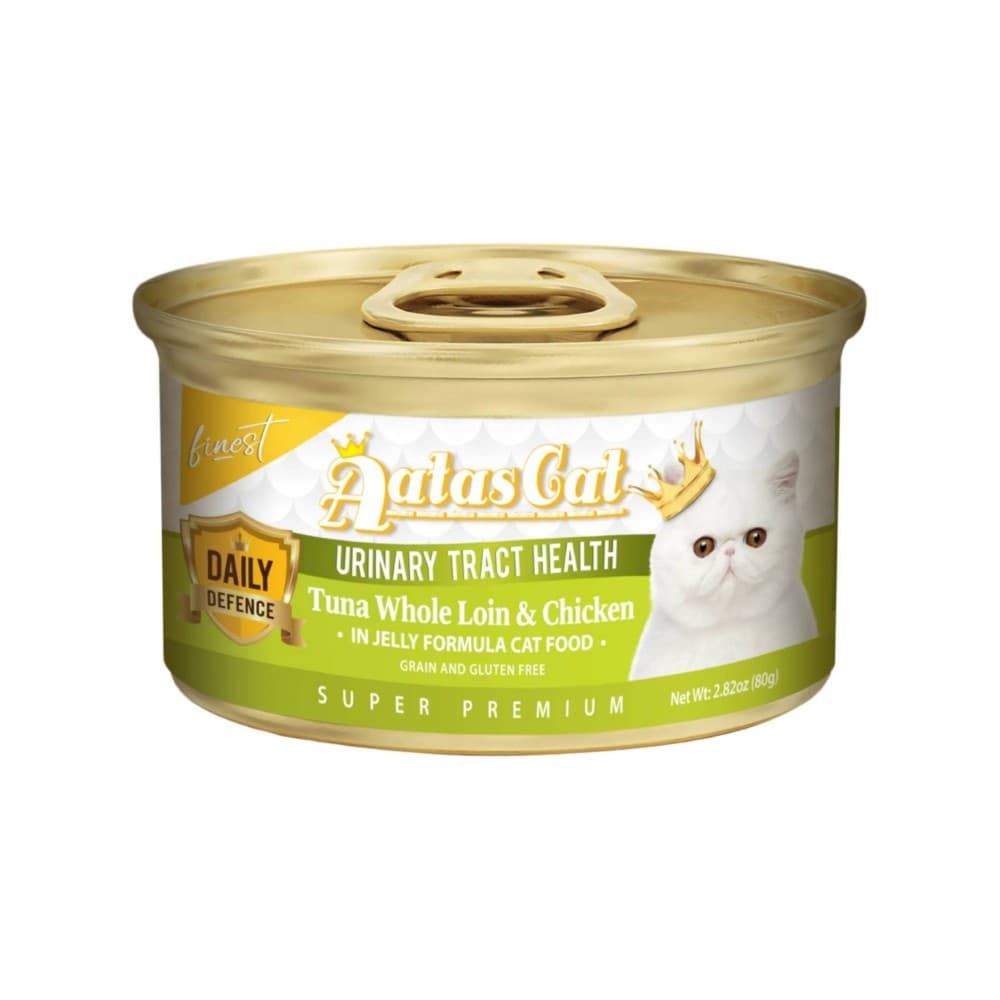 Aatas Cat 80g Finest Daily Defence Tuna Whole Loin & Chicken In Jelly Urinary Tract Health Wet Canned Food image 1