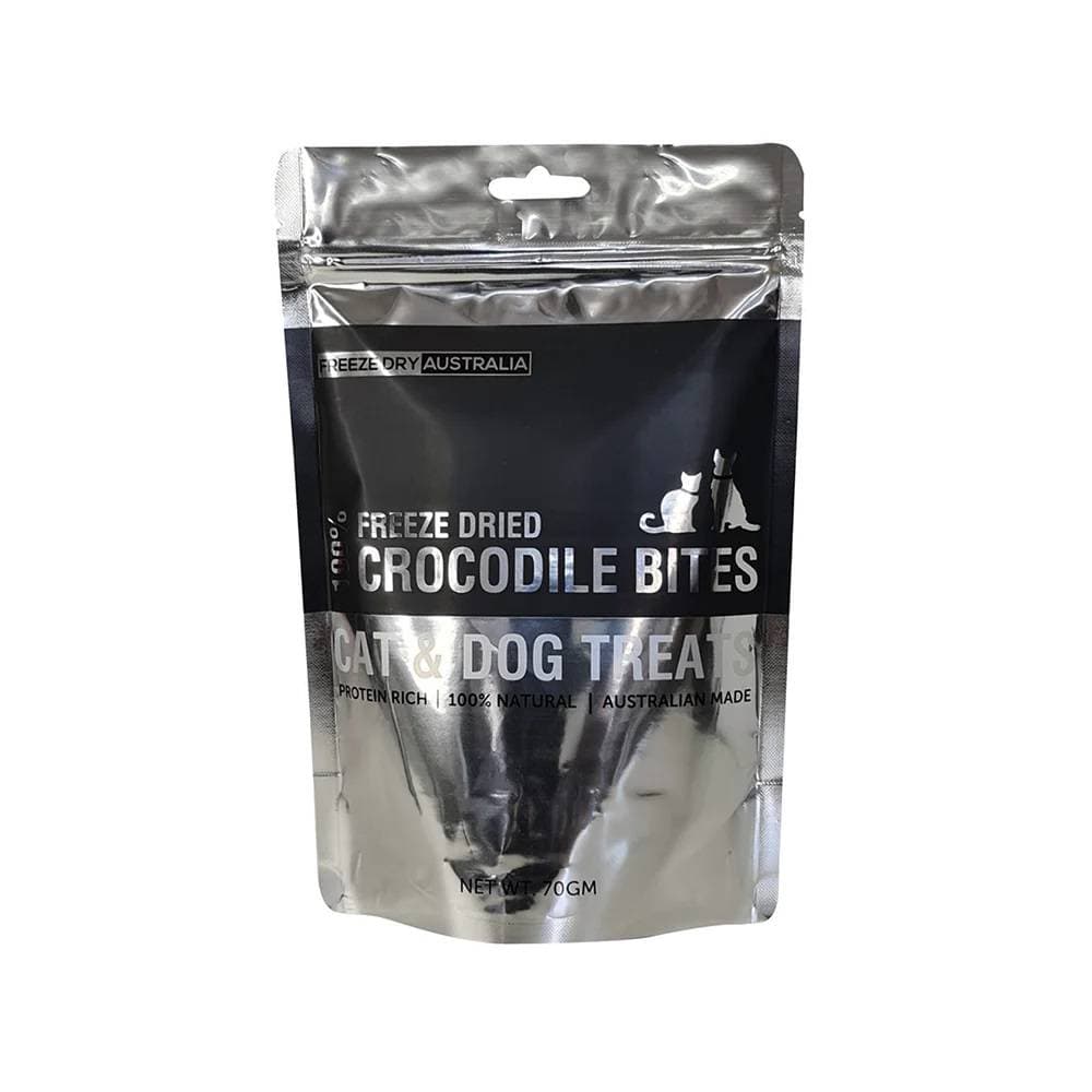 Freeze Dry Australia 70g Crocodile Bites Freeze Dried Dog & Cat Treats image 1