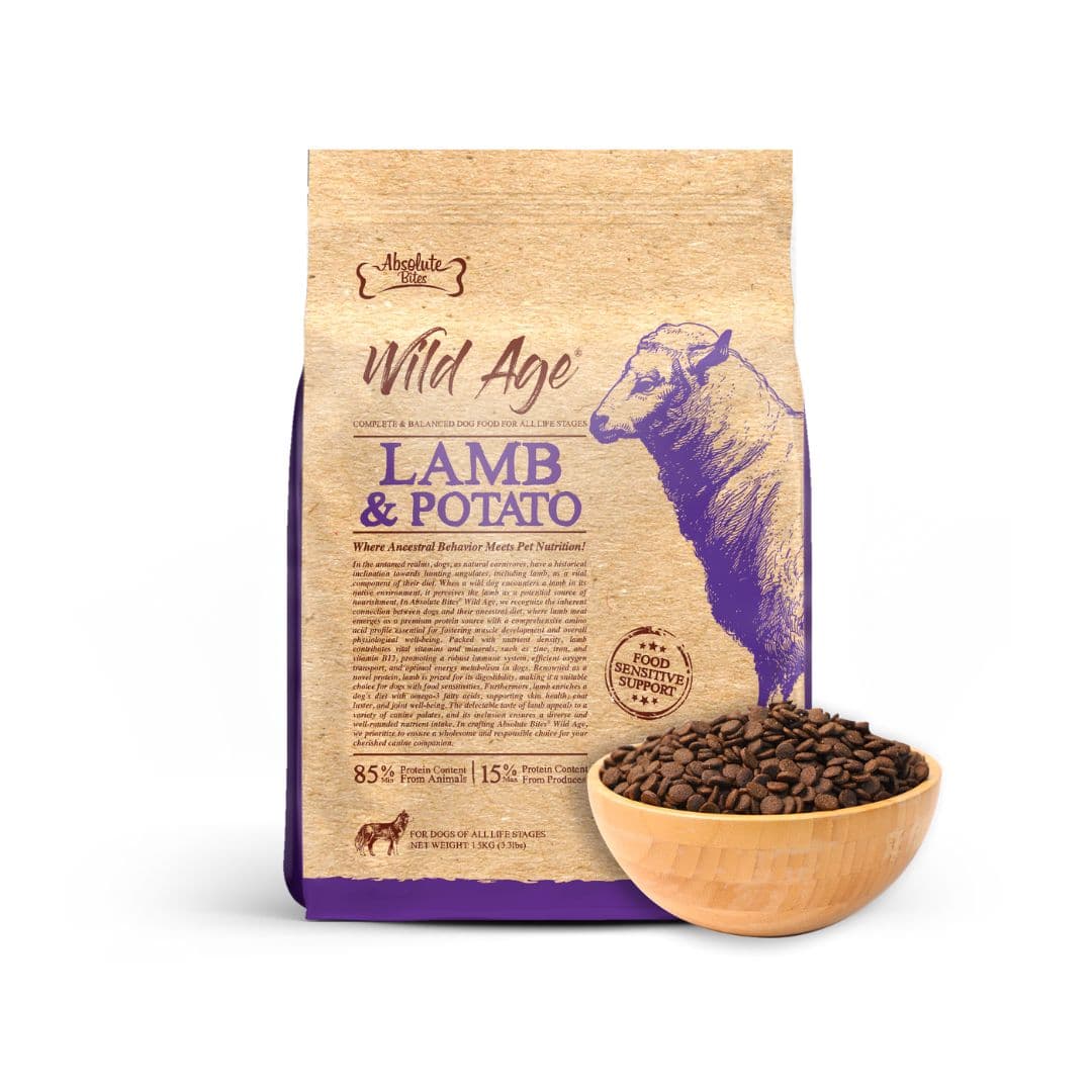 Absolute Bites Dog Wild Age 1.5kg Lamb & Potato Dry Dog Food image 4