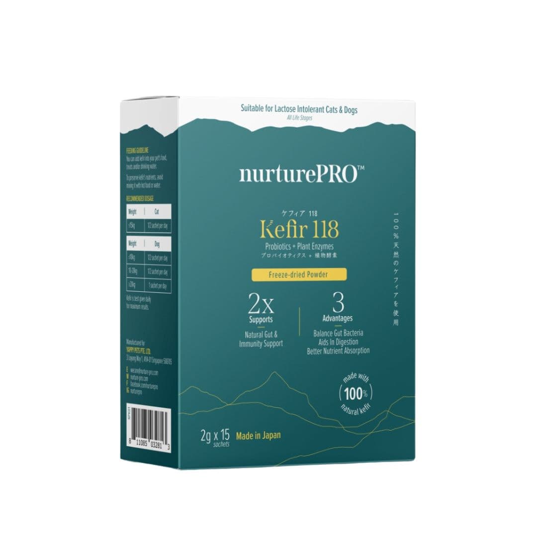 Nurture Pro Kefir 118 Probiotics + Plant Enzymes Freeze-Dried Powder for Dogs & Cats 2g x 15 sachets image 1