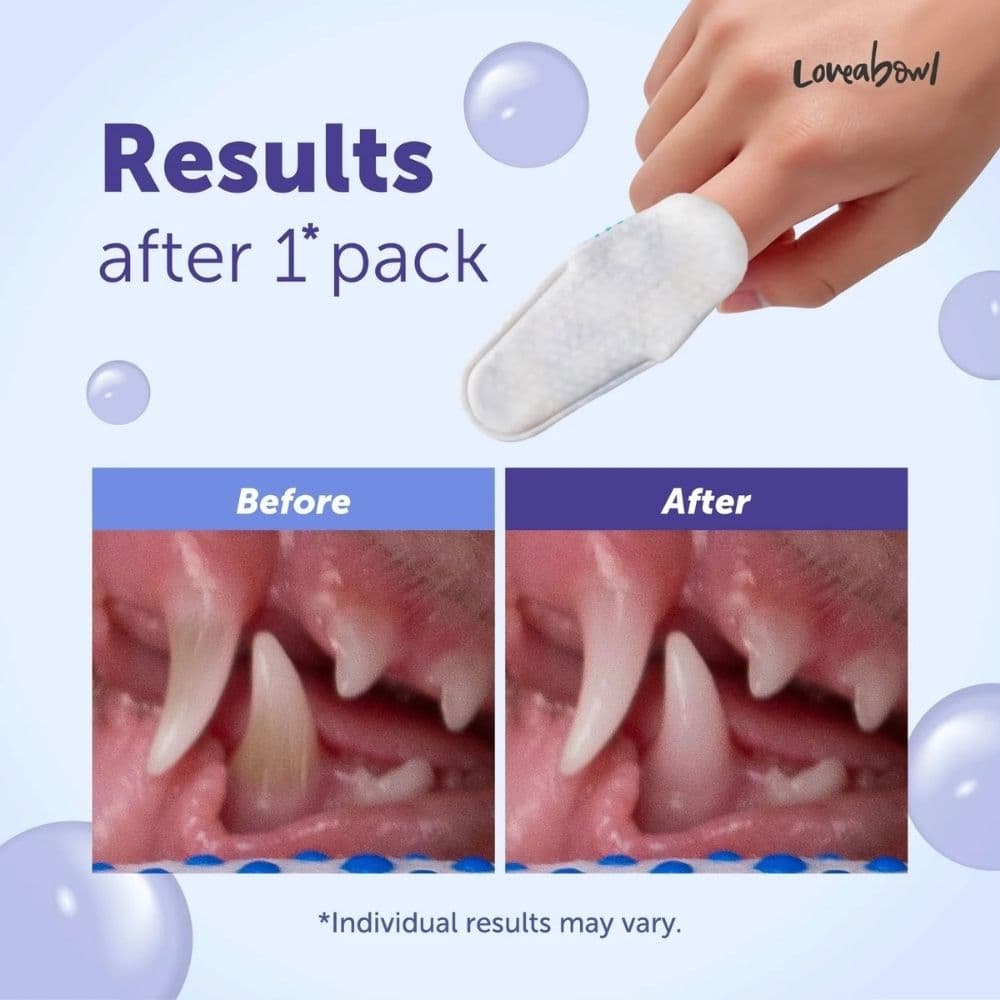 Loveabowl Dog Clean-A-Tooth 50pcs Dental Cleaning Wipes image 6