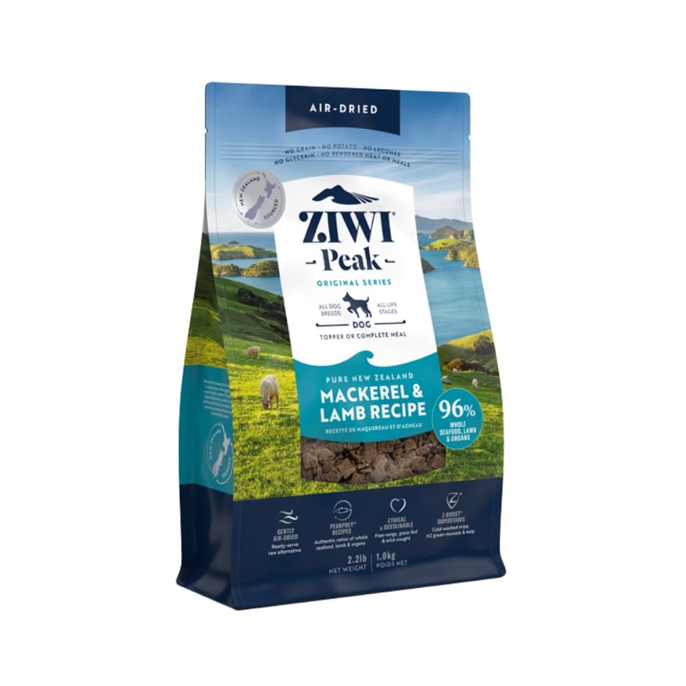 Ziwipeak Dog Original Series 1kg Mackerel & Lamb Air Dried Dry Dog Food image 1