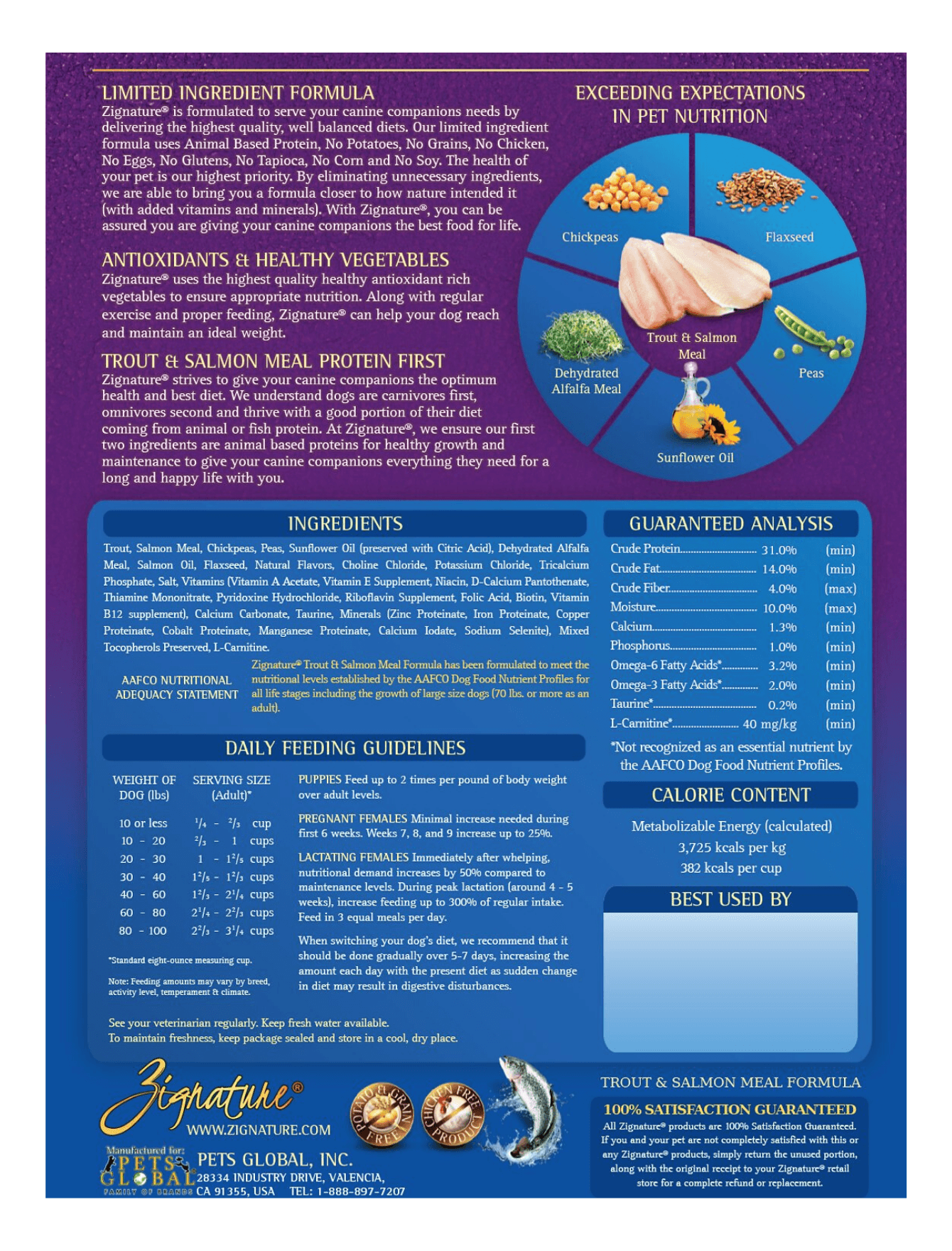 Zignature 1.8kg Trout and Salmon Meal Formula Dry Dog Food image 2