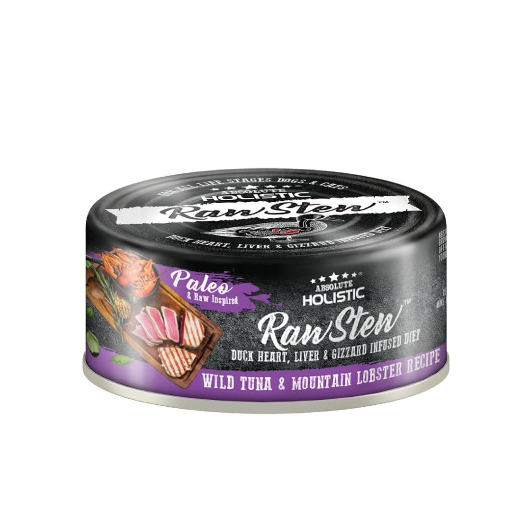 Absolute Holistic Rawstew 80g Wild Tuna & Lobster Wet Food For Cats And Dogs image 1