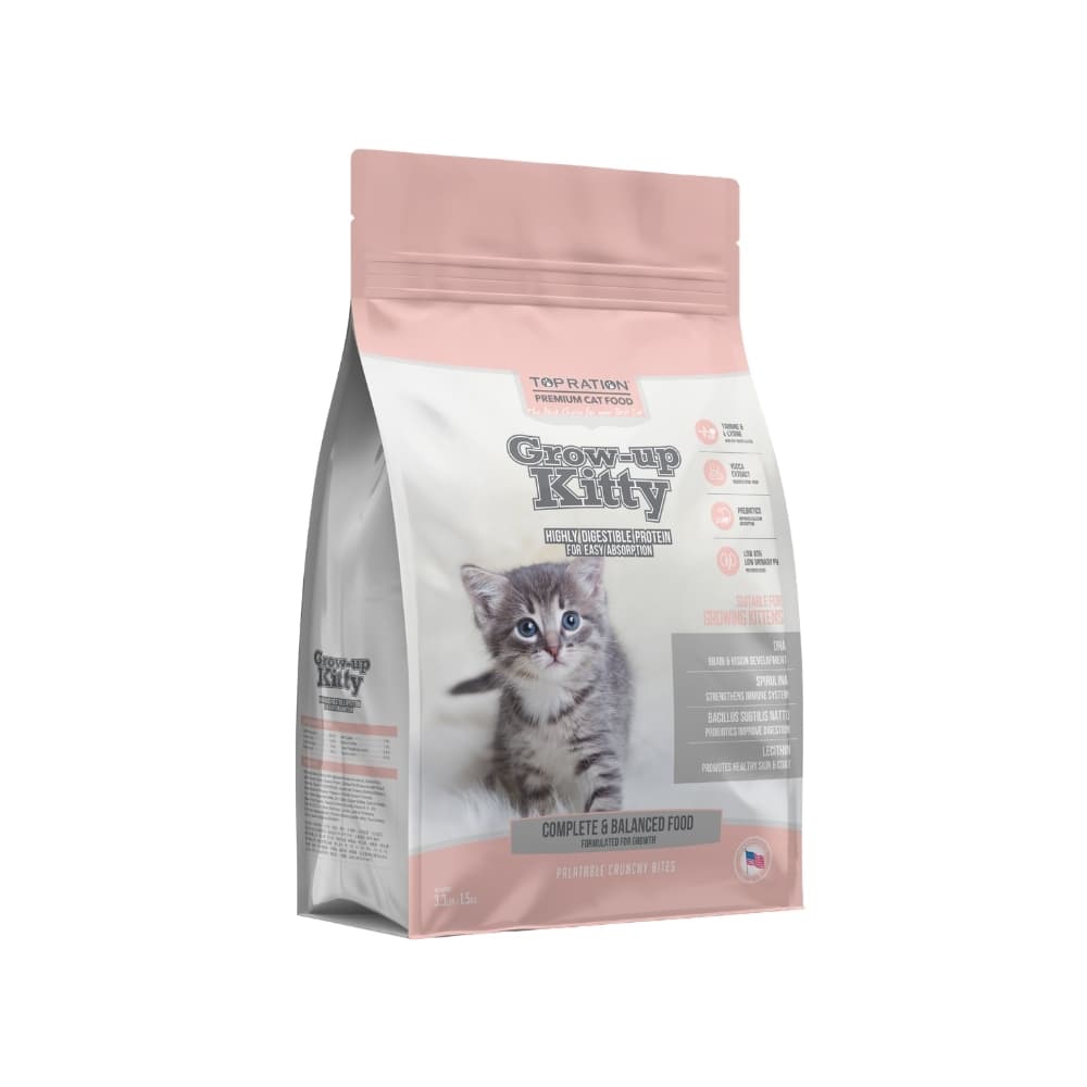 Top Ration Cat Grow Up Kitty Premium Dry Cat Food image 3
