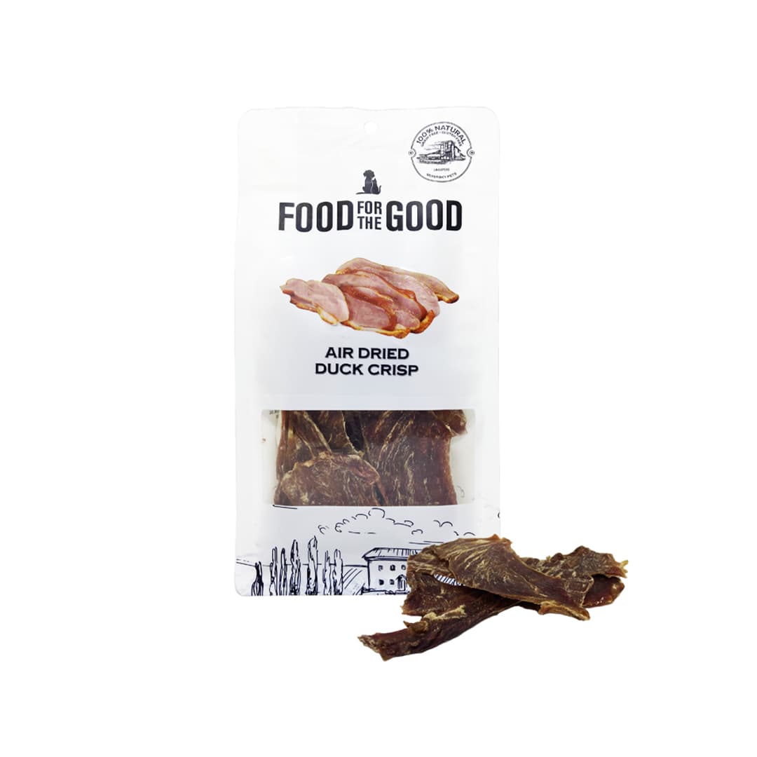 Food For The Good Air Dried 100g Duck Crisp Dog & Cat Treats image 1