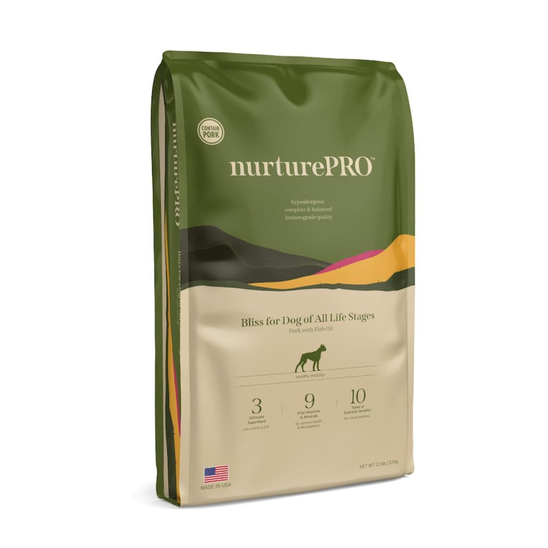 Nurture Pro Bliss For Dog 5.7kg Pork with Fish Oil For All Life Stages Dry Dog Food image 1