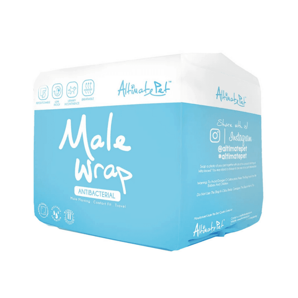 Altimate Pet Antibacterial Disposable Male Wraps Giant Breed 74cm-85cm (7pcs) image 2