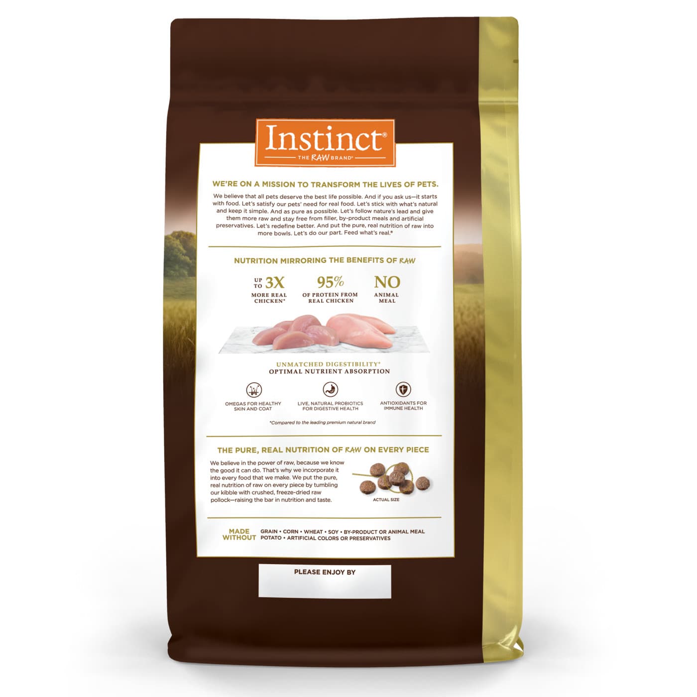 Instinct Ultimate Protein Cat 4lb Kibble Recipe with Real Chicken Dry Cat Food image 2