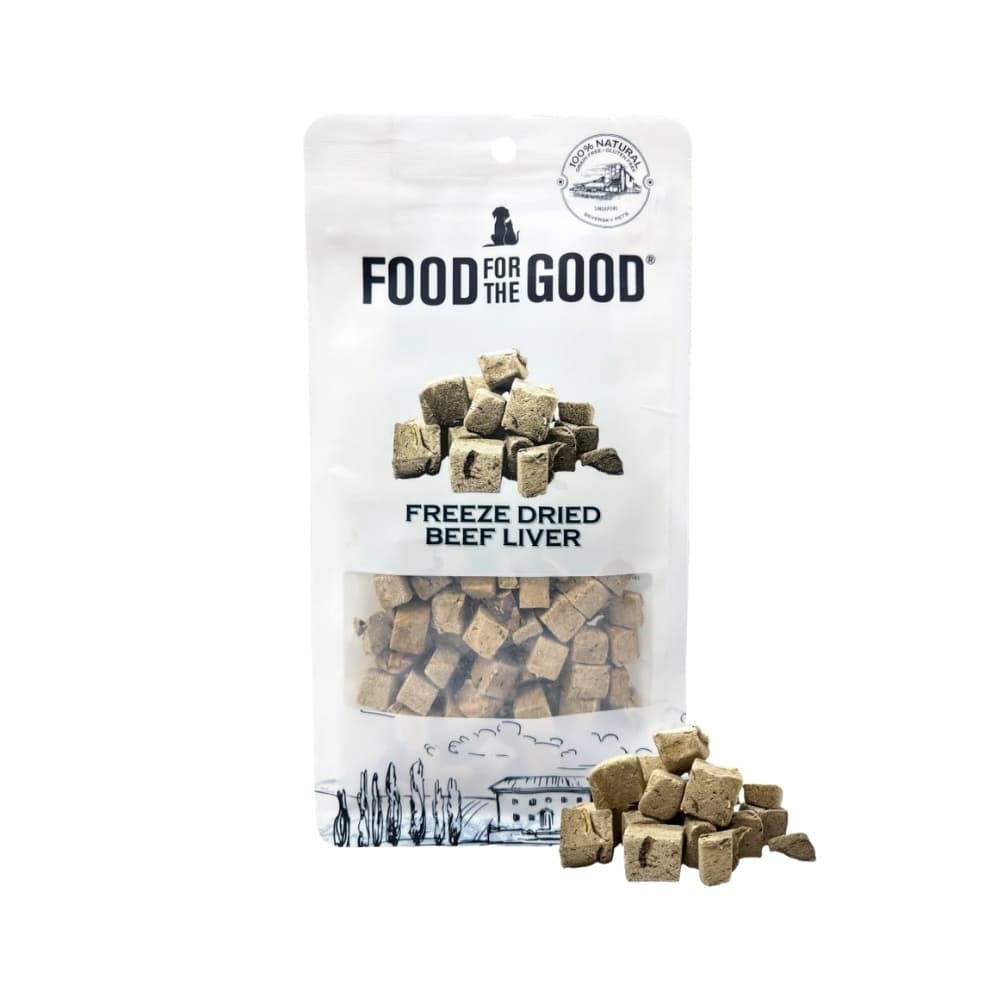 Food For The Good Freeze Dried Beef Liver 80g Cats & Dog Treats image 1