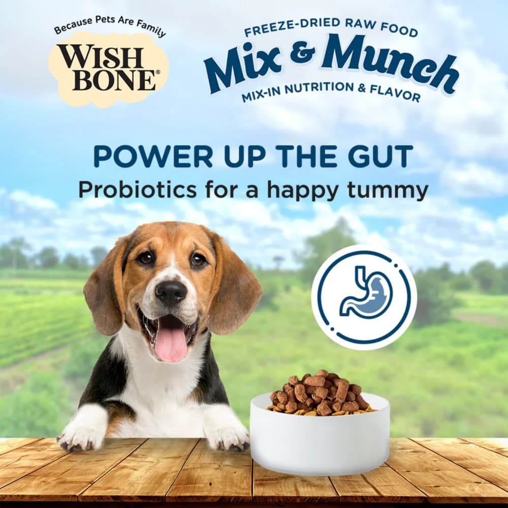 Wishbone Dog 350g Mix & Munch Chicken & Rabbit Grain-Free Freeze-Dried Raw Food Dog Food Topper image 3