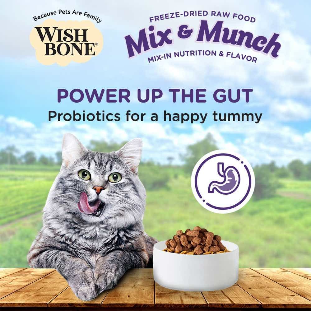 Wishbone Cat 350g Mix & Munch Beef and Ocean Fish Freeze Dried Raw Cat Food image 6